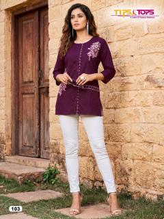 Tips & tops viana short top brand kurti in wholesale